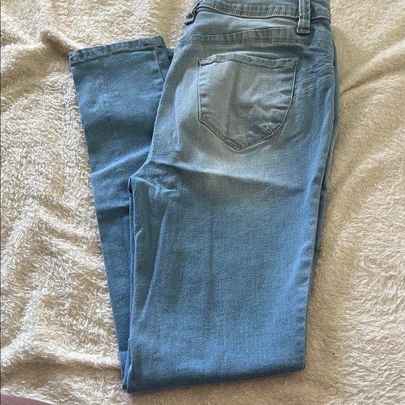 Fashion Nova Denim - Fashion Nova Light Blue Straight Leg Jeans